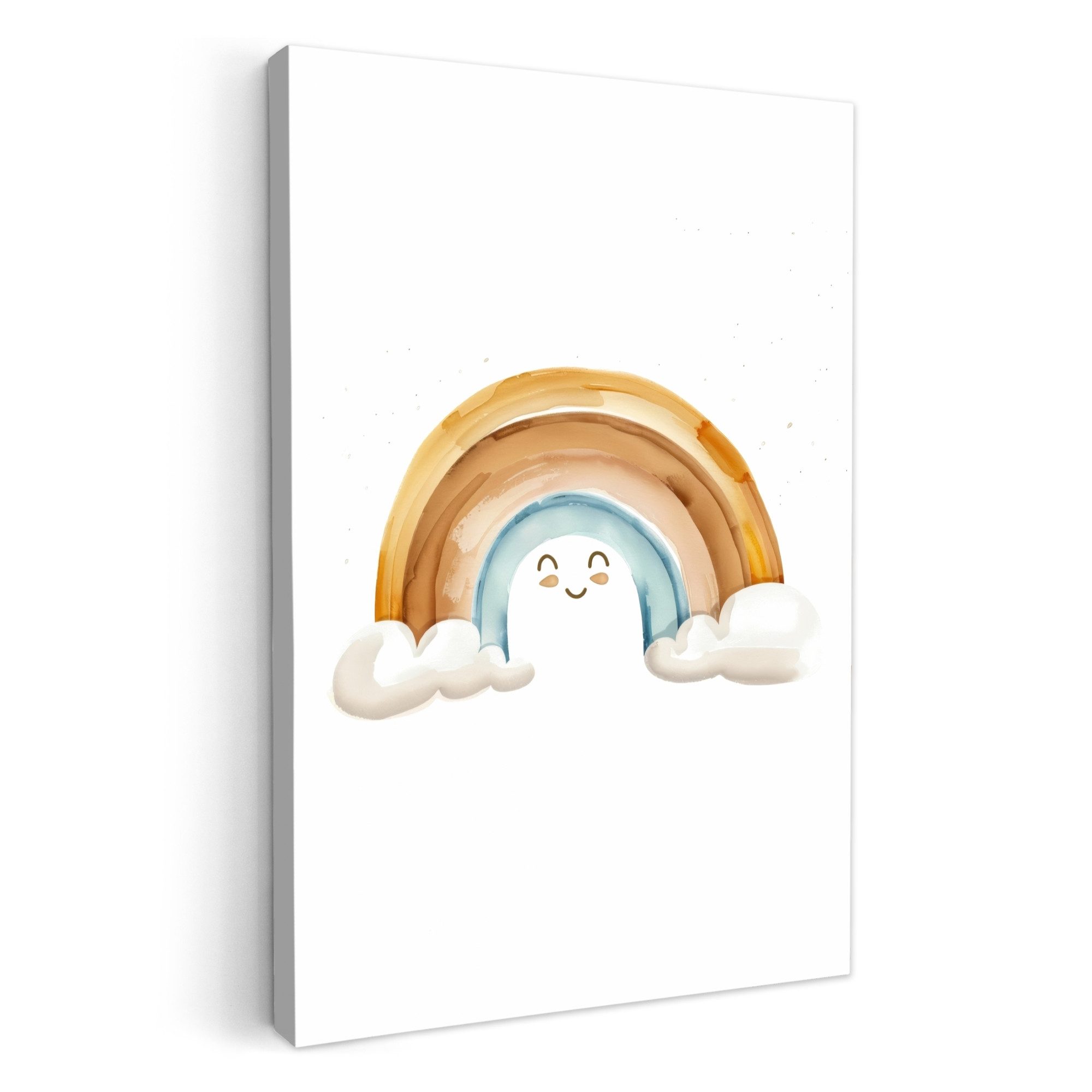 OneMillionCanvasses® Leinwandbild Regenbogen - Pastellfarben, Fotodruck (1 St), Kinderzimmer Deko, Mädchen und Jungen Bilder 20x30 cm