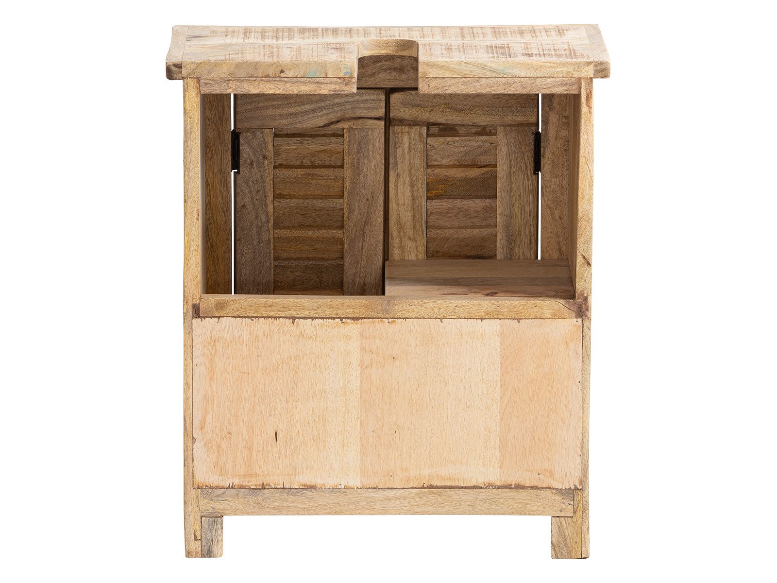 massivum Waschbeckenunterschrank Caribou Badunterschrank Waschplatz aus Massivholz