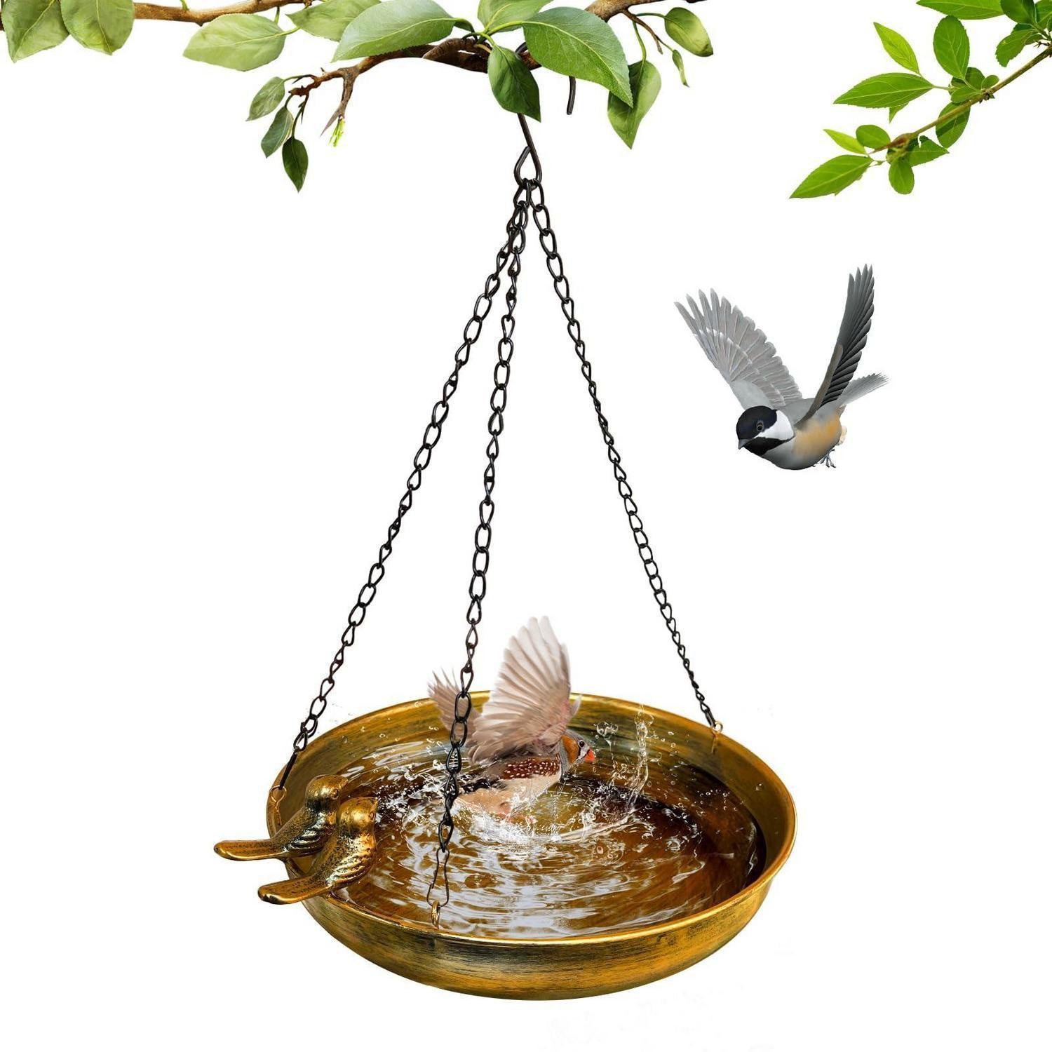 LuxusKollektion Vogeltränke Hängende Vogeltränke Schmiedeeisen 24cm