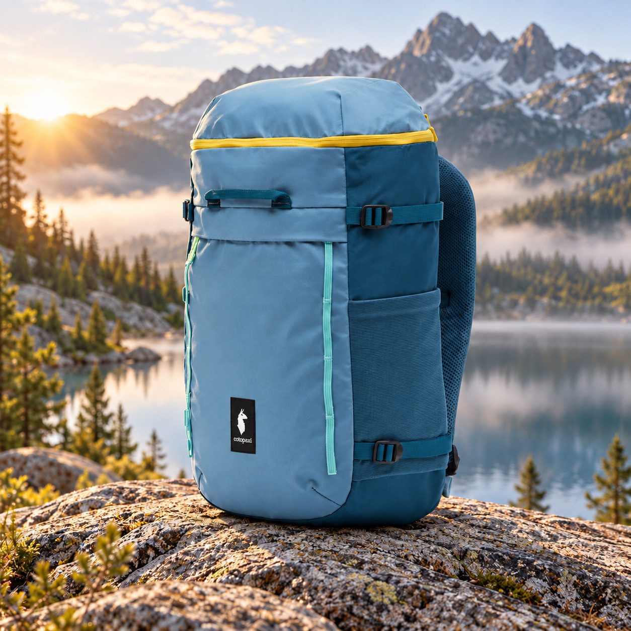 Cotopaxi Tagesrucksack TORRE Rucksack 24 Liter Laptop Alltagsrucksack Allrounder Lemon, aus recycltetem, Laptopfach, fleecegefütterte Tasche