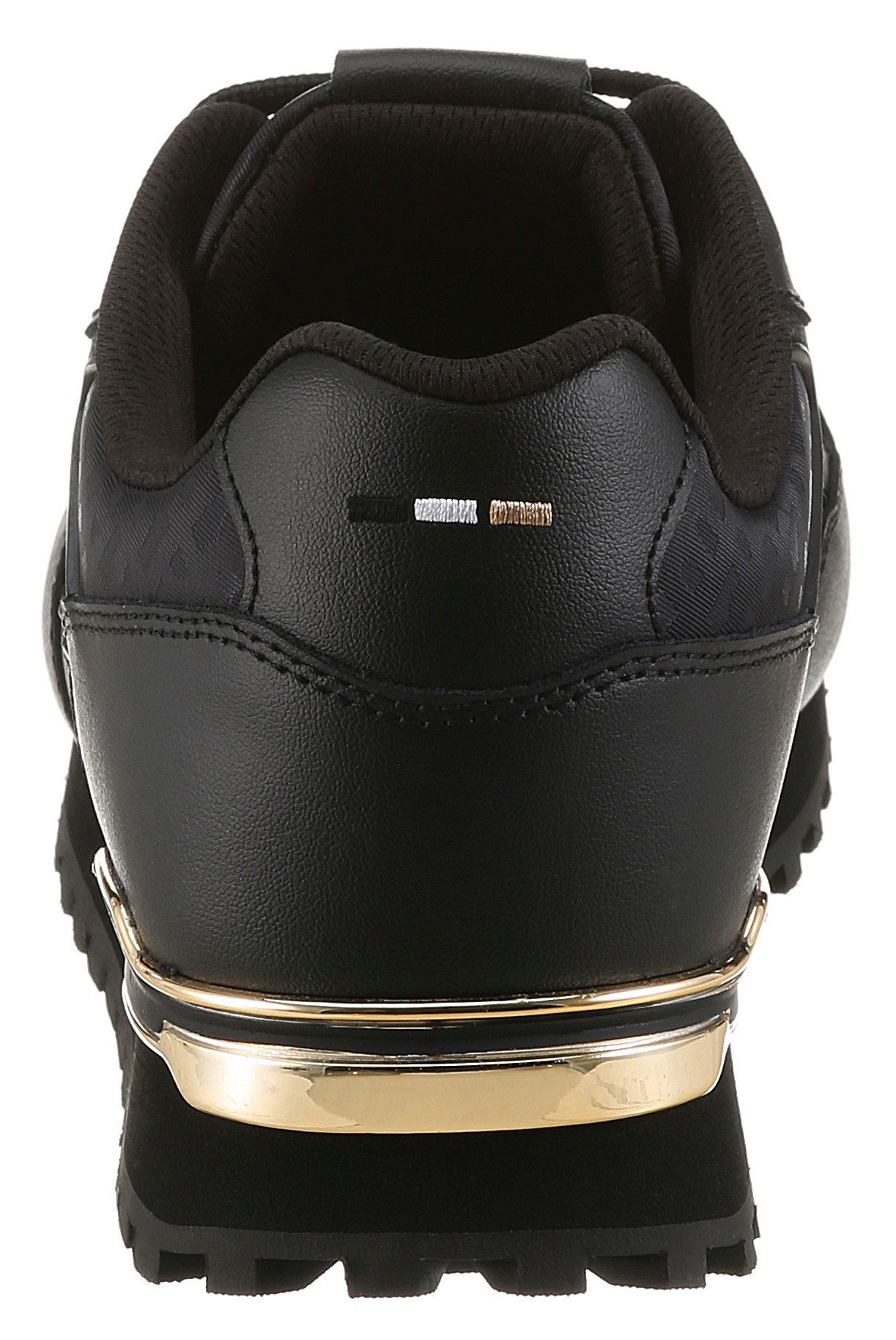 BOSS Parkour-L_Runn Sneaker Schnürschuh, Halbschuh mit Metallic-Einsatz an der Ferse