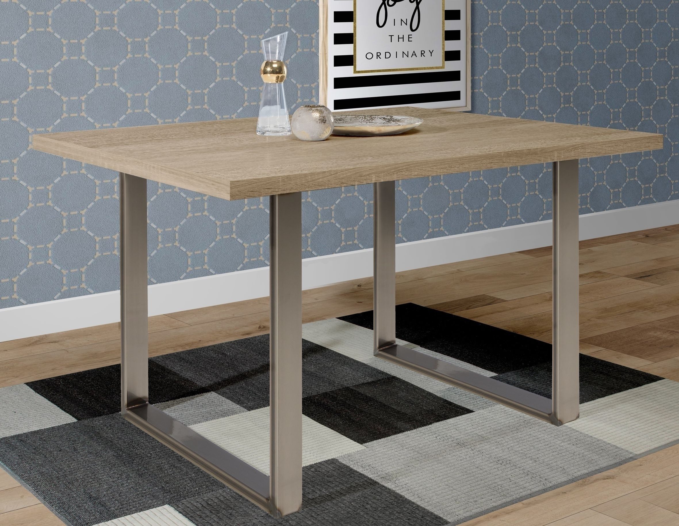 FORTE Esstischplatte in Sonoma Eiche - 160x3,8x90cm (BxHxT)