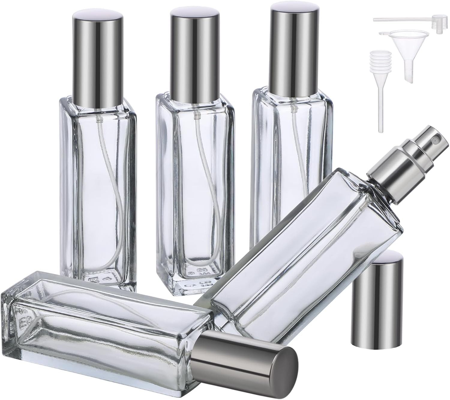 FELIXLEO Parfümzerstäuber 5 Stück Parfüm Abfüller 20ml Nachfüllbar Grau (1 St)