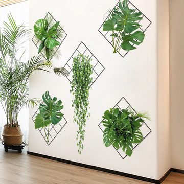 FIDDY Hintergrundtuch Wandtattoos mit botanischen Mustern für Wohn- und Schlafzimmer
