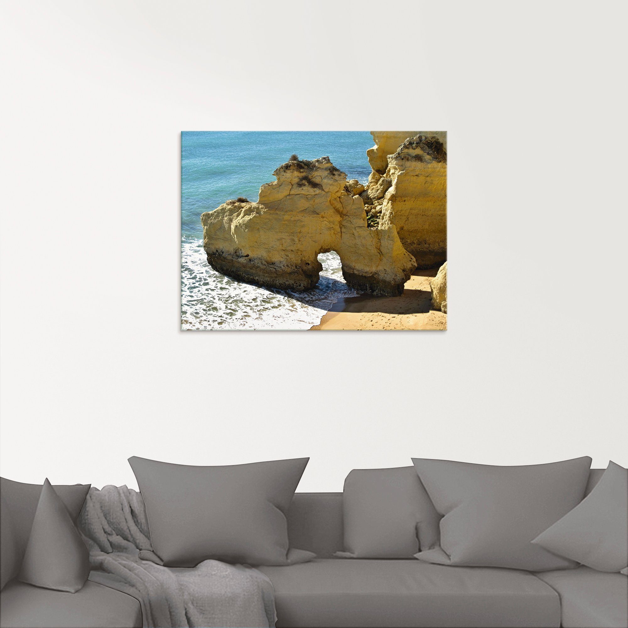 Artland Glasbild »Typische Felsalgarve«, Küste (1 Stück)-kaufen