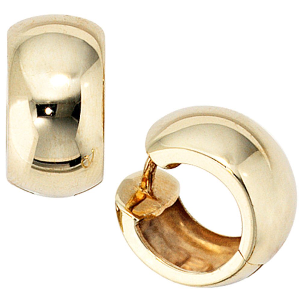 Paar Creolen Creolen, 13.7mm, 333 Gelbgold