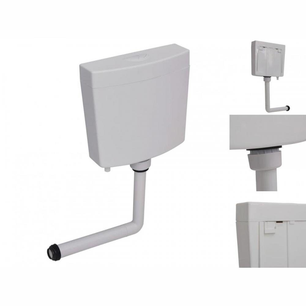 vidaXL Tiefspül-WC WC-Spülkasten 3 6 L Grau Toilette WC Badezimmer Wasserkasten