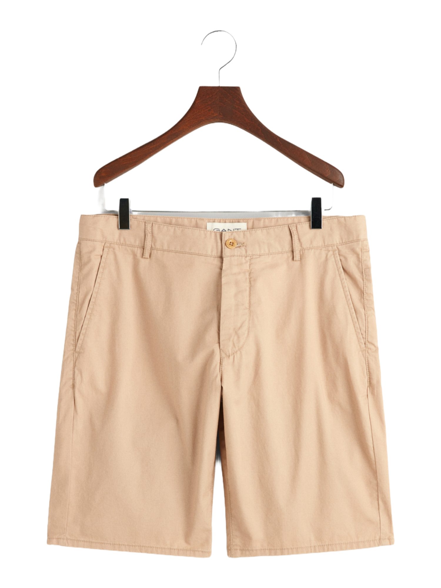 Gant Bermudas natur,Basic,Baumwolle,Unifarben,Comfort Fit,Mittel