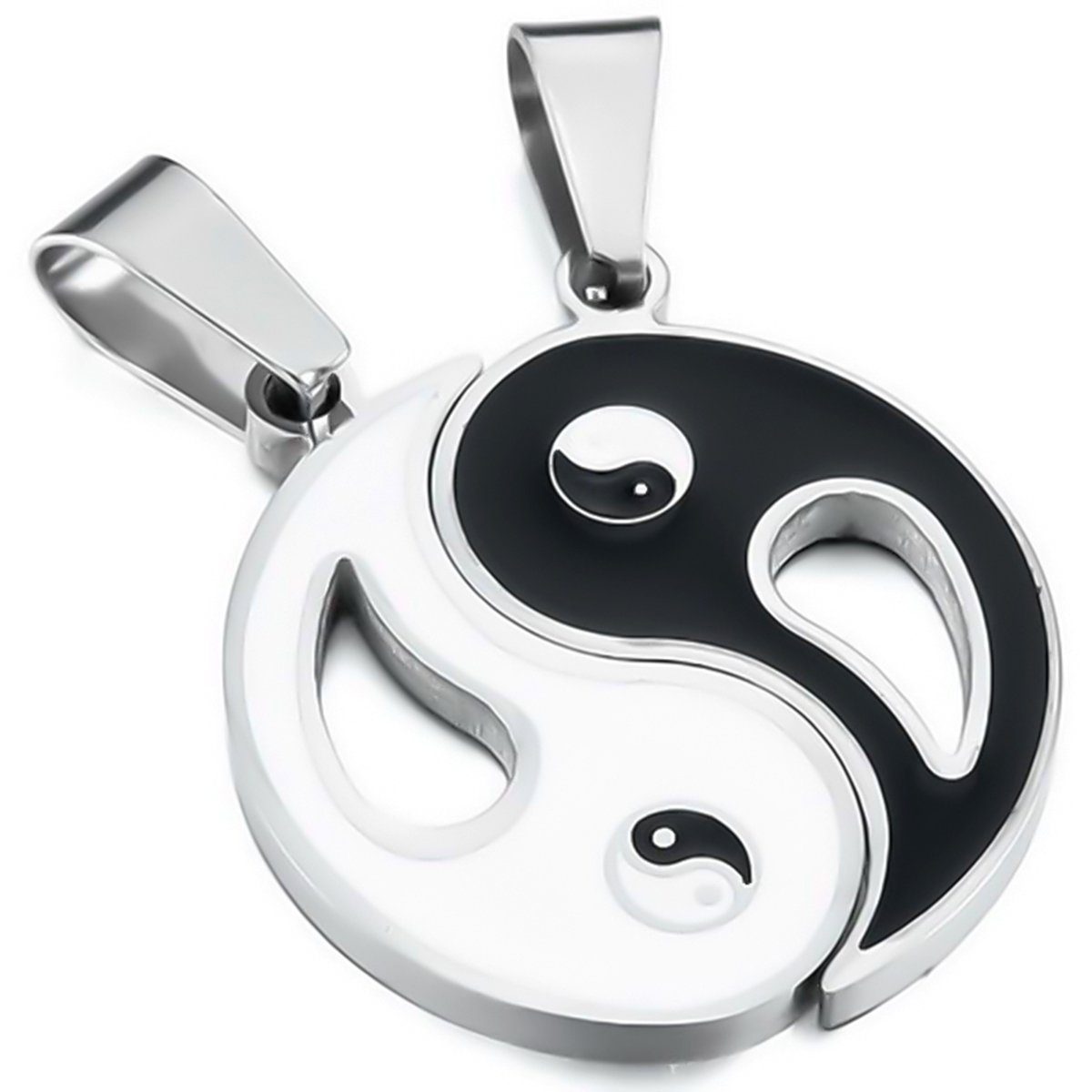 Schmuck-Elfe Partnerkette YIN YANG (Set), 4tlg. Set
