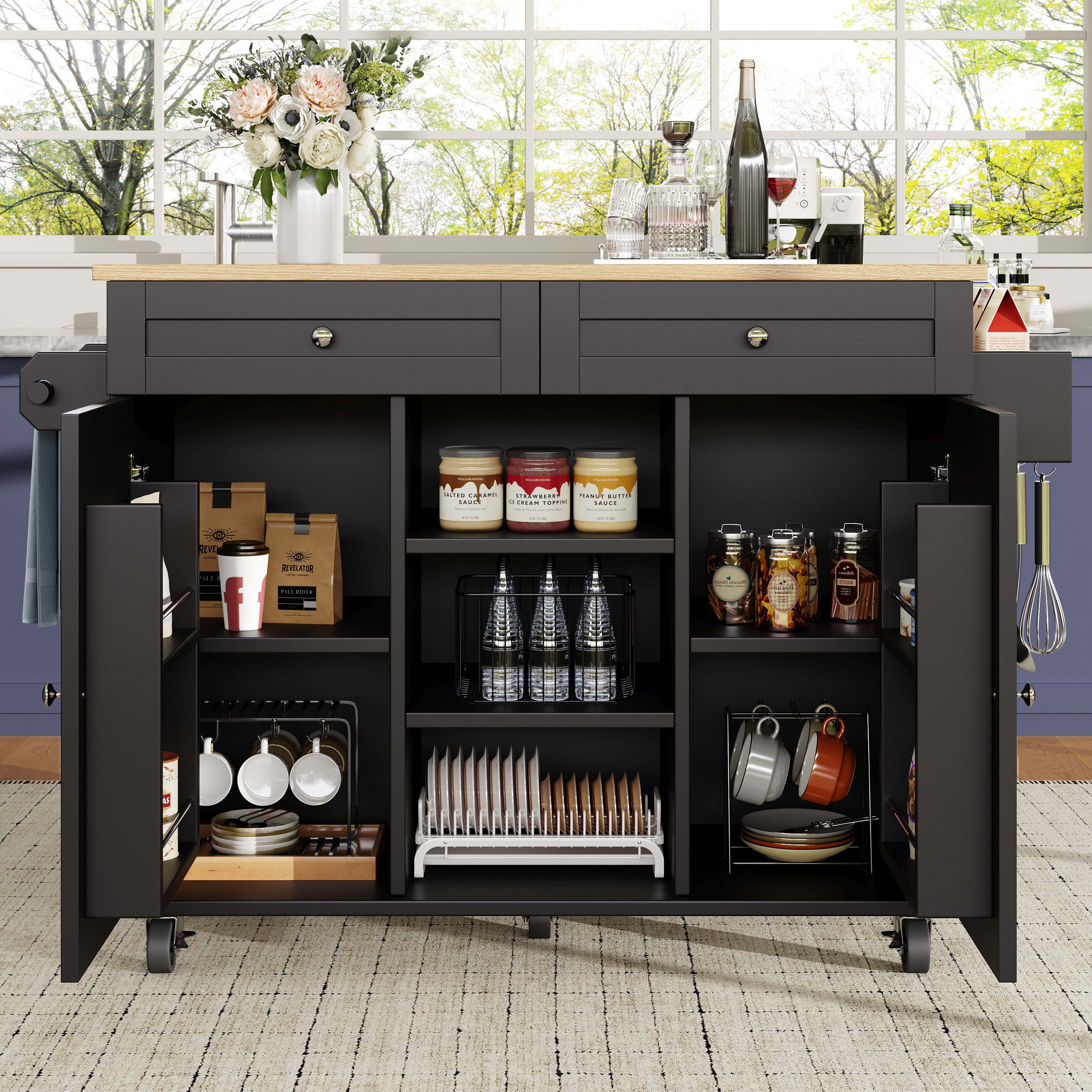 i@home Küchenwagen Kücheninsel, Küchenschrank, buffetschrank, mit günstig online kaufen