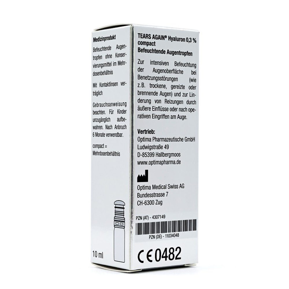 OPTIMA Pharmazeutische GmbH Augenpflege-Set TEARS Again Gel Augentropfen 10 ml