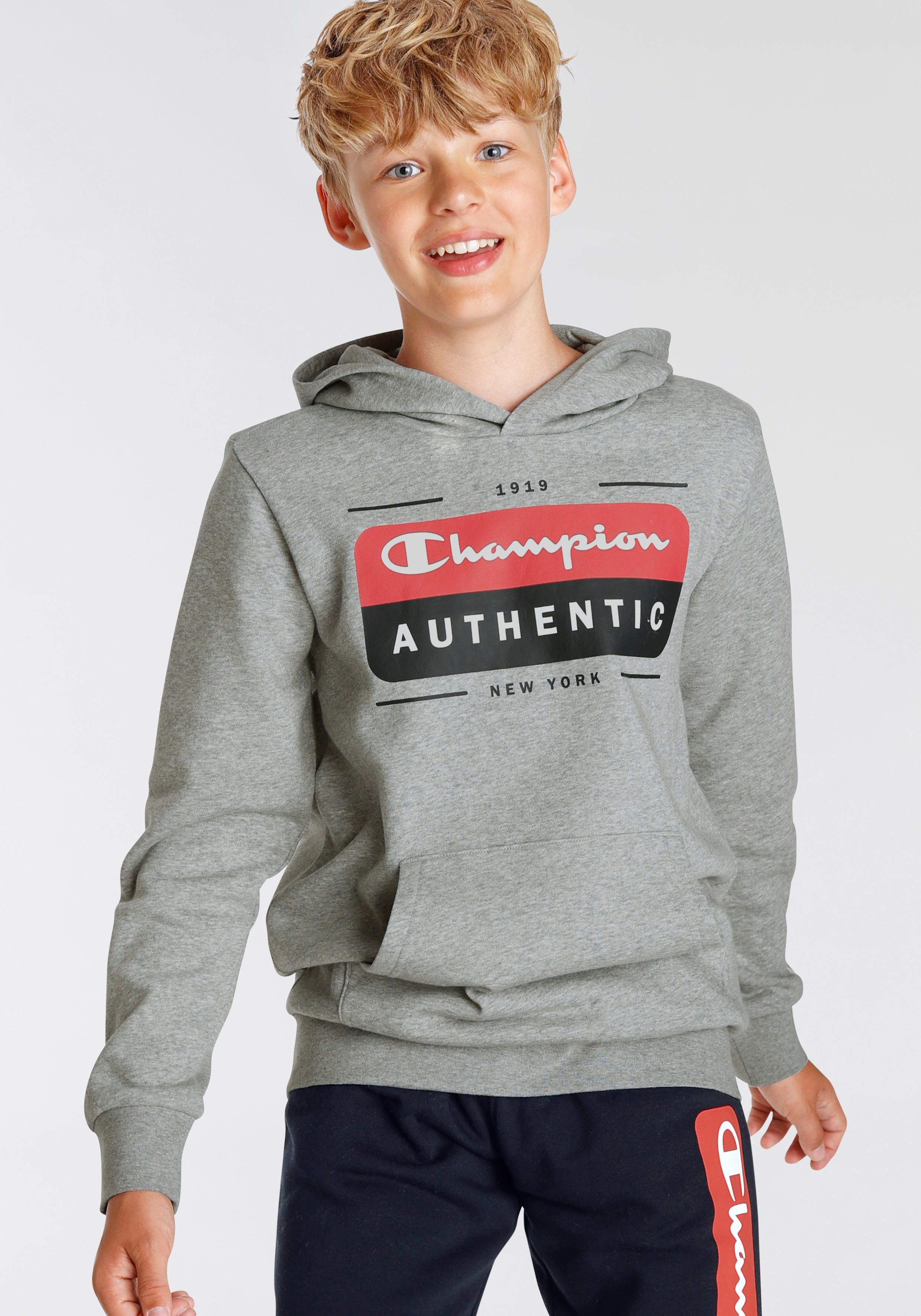 Champion Sweatshirt Graphic Kinder Hooded Shop für - grau Sweatshirt