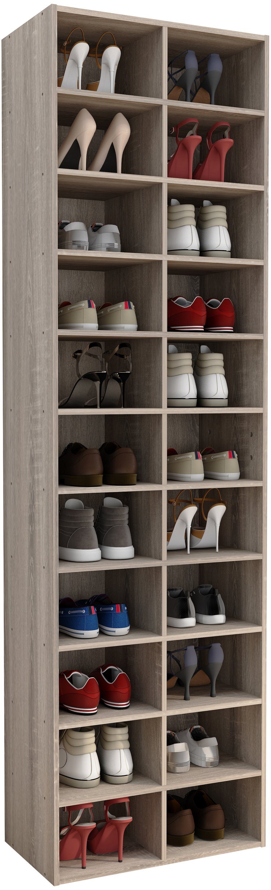 VCM Schuhregal Holz Regal Schuhschrank Schuhregal Hinsol XL günstig online kaufen