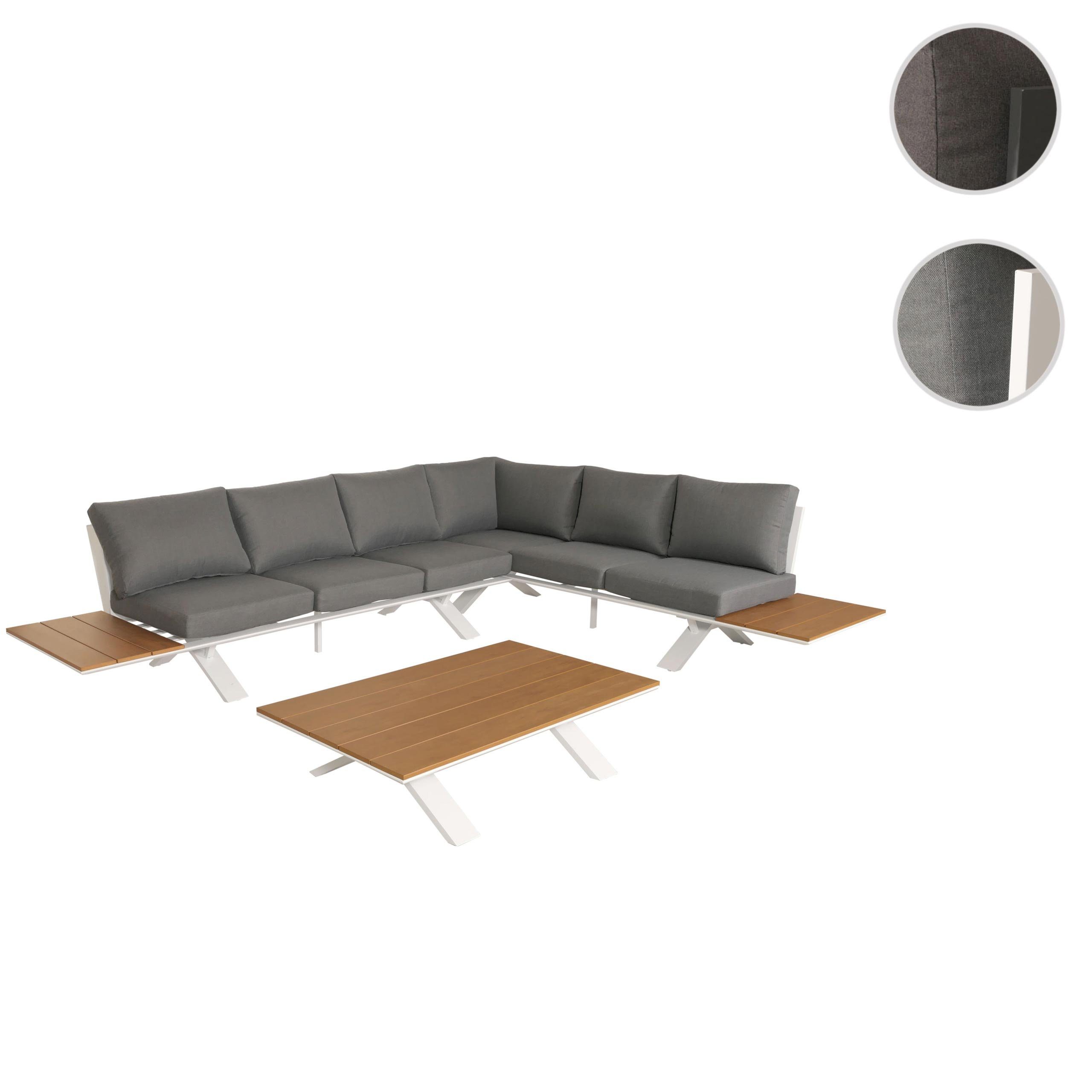 MCW Loungeset MCW-M62, (3-tlg), Mit verstellbaren Bodenschonern um Unebenheiten auszugleichen