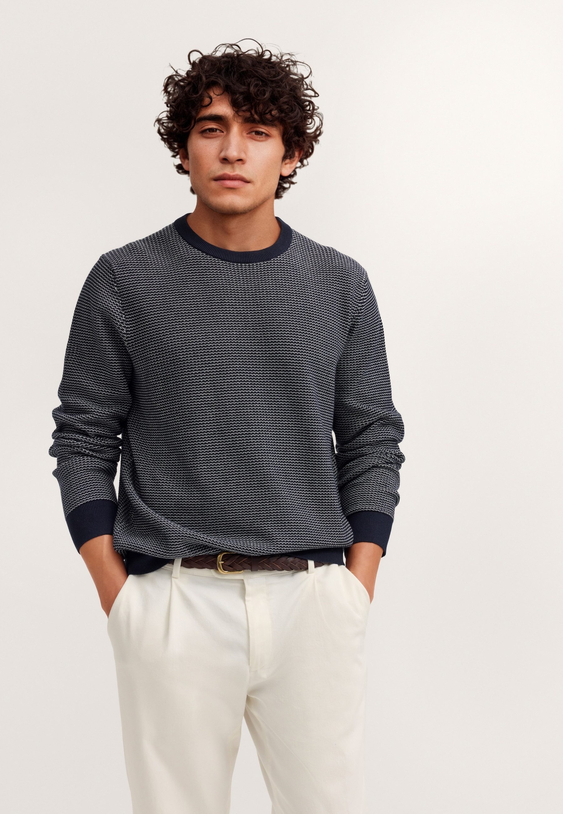 Rundhalspullover Regular Fit