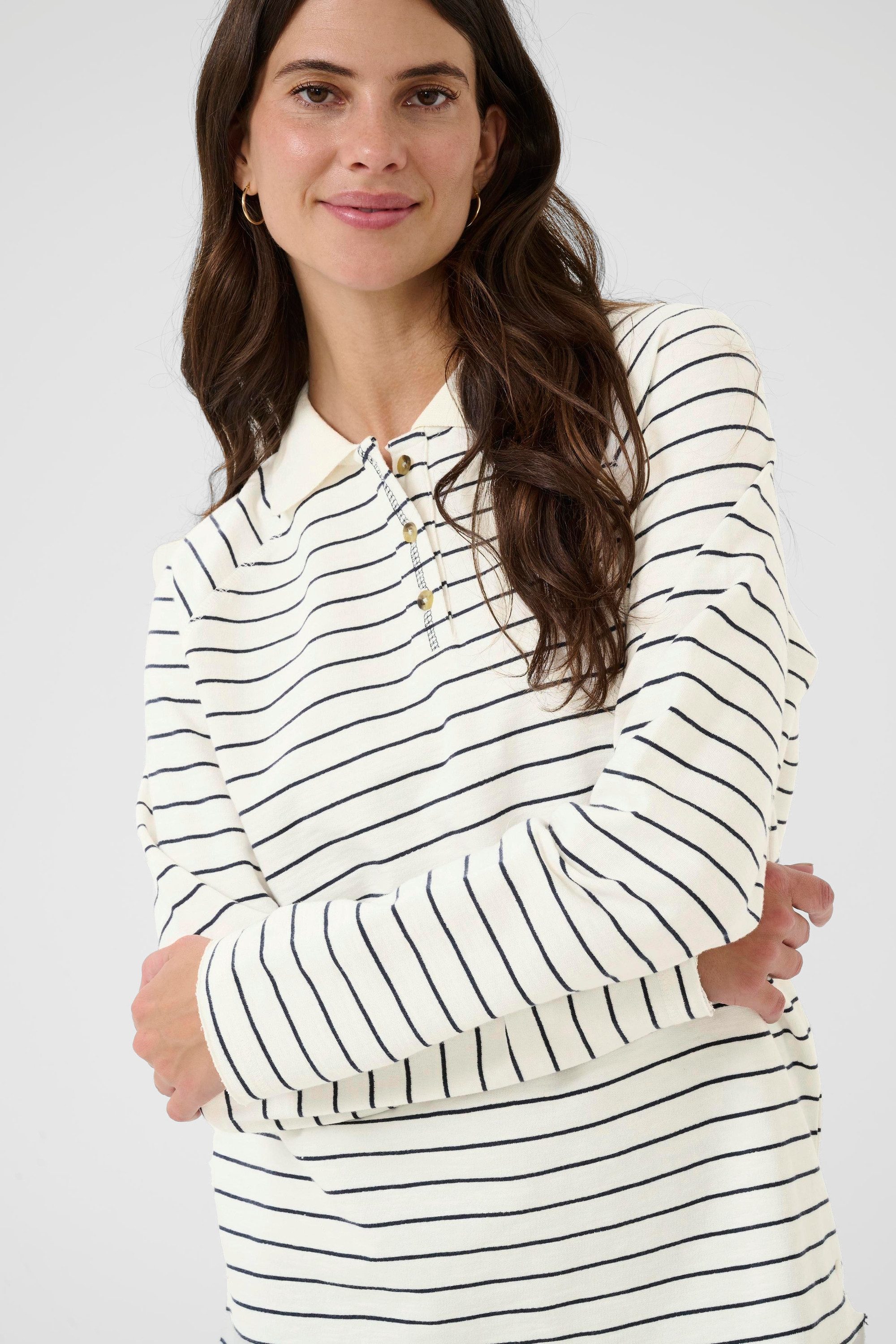 Cream Langarmbluse Kurzarm-Bluse CRVerma
