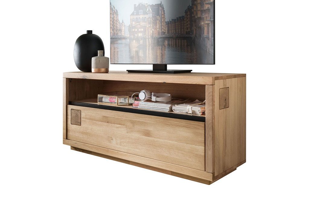 Main Möbel TV-Board TV Element Kommode 120x56cm Wildeiche geölt Bergamo
