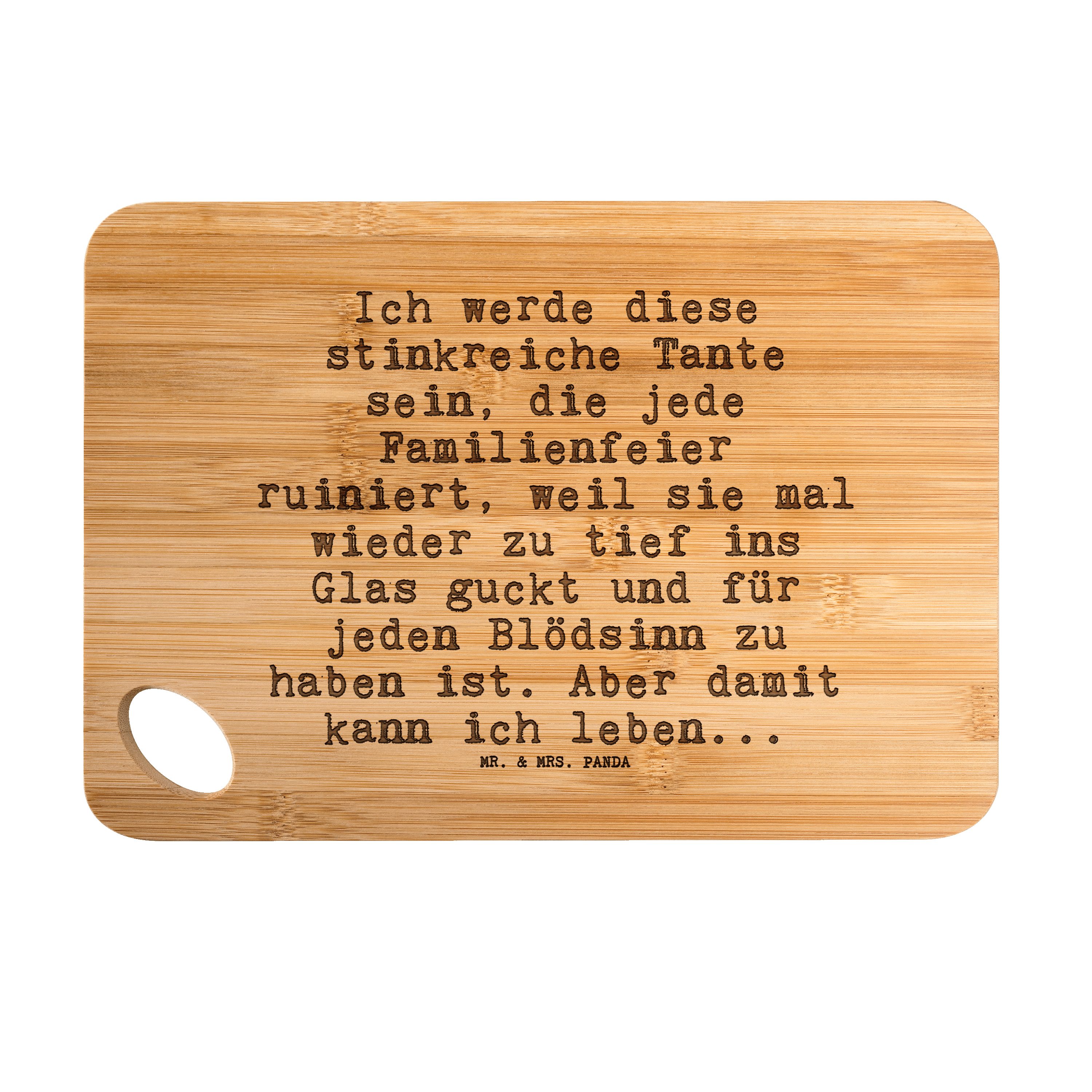 Mr. & Mrs. Panda Servierbrett »Ich werde diese stinkreiche