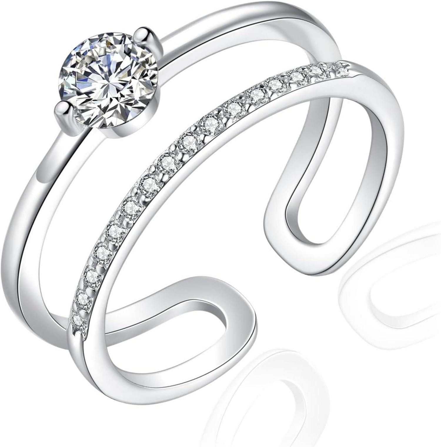 Josfeva Silberring 925 Silber Doppelring Infinity günstig online kaufen