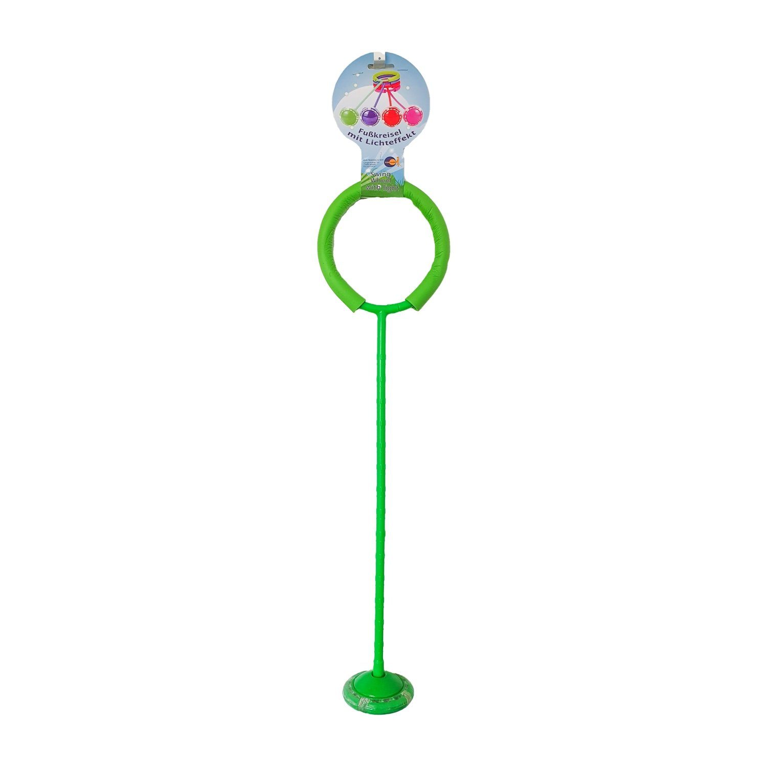 Fun Trading Spielzeug-Gartenset 4929-G Fußkreisel mit Licht - grün