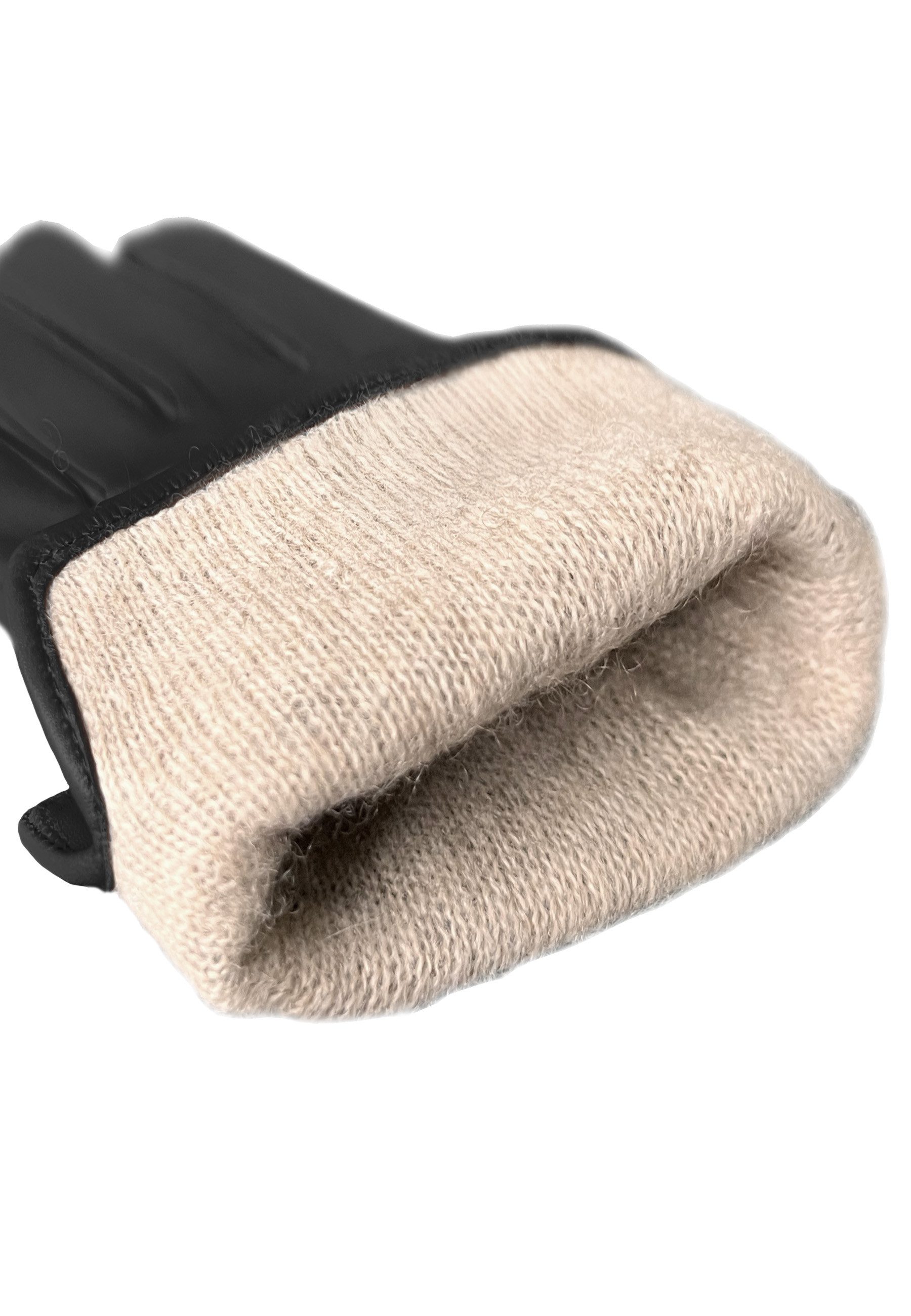 KESSLER Lederhandschuhe Style Carl (Paar, 1-St., Handschuhe) Leather Working Group zertifiziertes Lammleder, 100% Kaschmirfutter