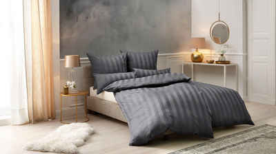 Bettwäsche Malia in Gr. 135x200 oder 155x220 cm, Leonique, Satin, 2 teilig, zeitlose Bettwäsche aus Baumwolle, Bettwäsche in Satin-Qualität