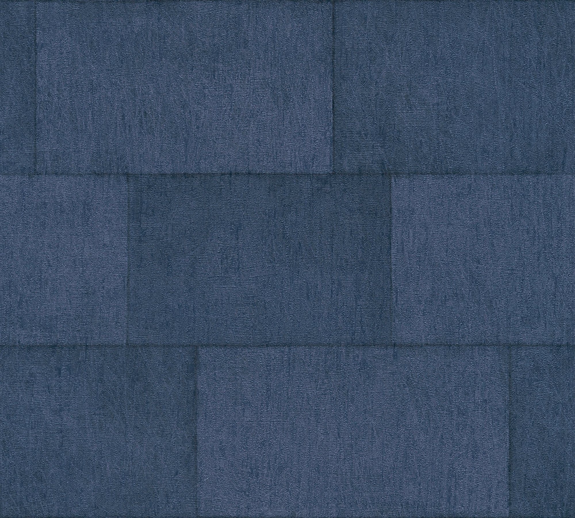 A.S. Création living blau strukturiert, walls Vliestapete Moderne Tapete Steinoptik, Steinoptik Titanium