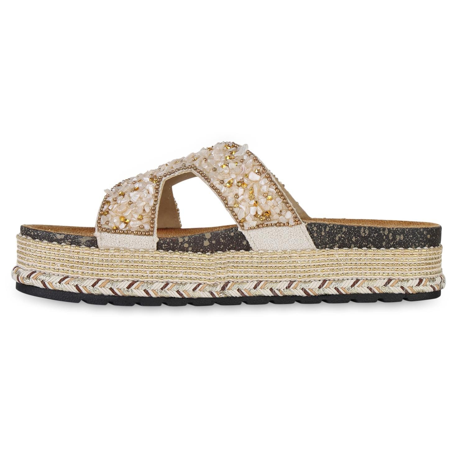 VAN HILL 841547 Sandalette Damen Pantoletten günstig online kaufen