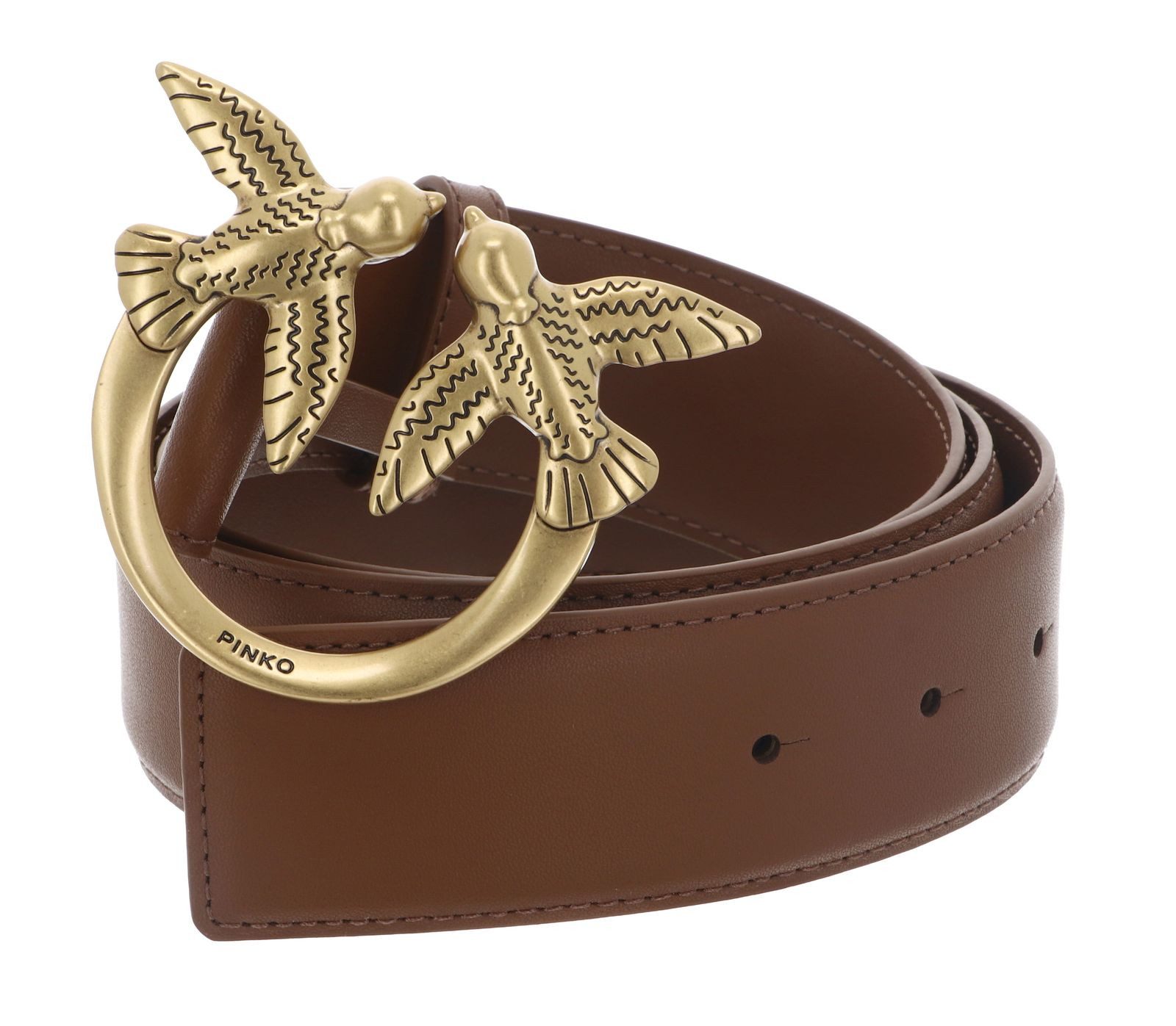 PINKO Ledergürtel H4 Belt aus echtem Rindsleder