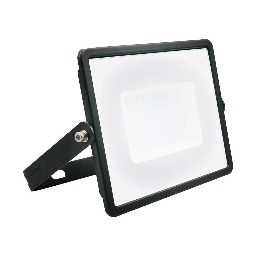 V-TAC Flutlichtstrahler, LED-Leuchtmittel fest verbaut, Neutralweiß, Außenstrahler Gartenleuchte Terrassenlampe schwenkbar LED L 19,8 cm