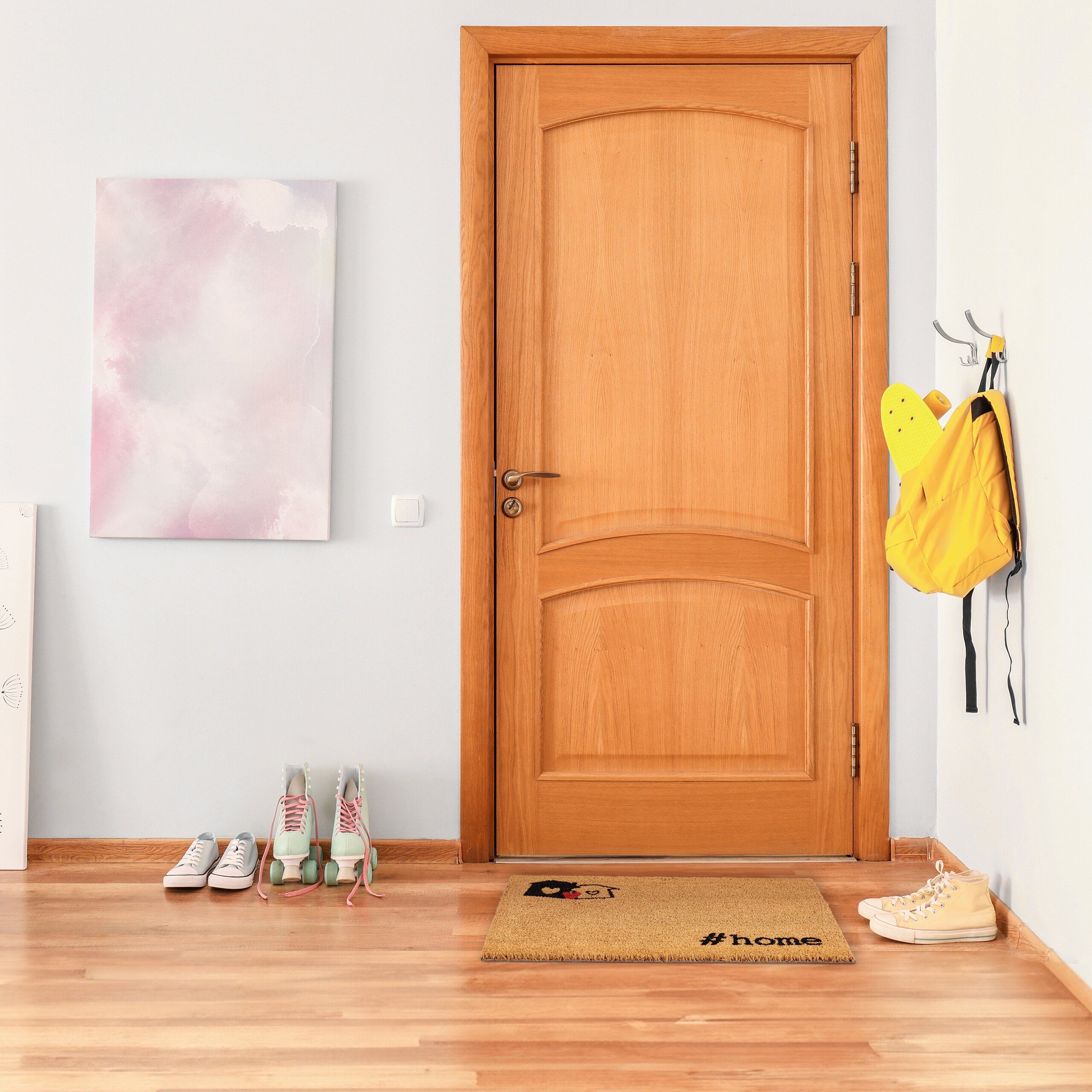 relaxdays Fußmatte Kokos Fußmatte #home, Höhe: 15 mm günstig online kaufen