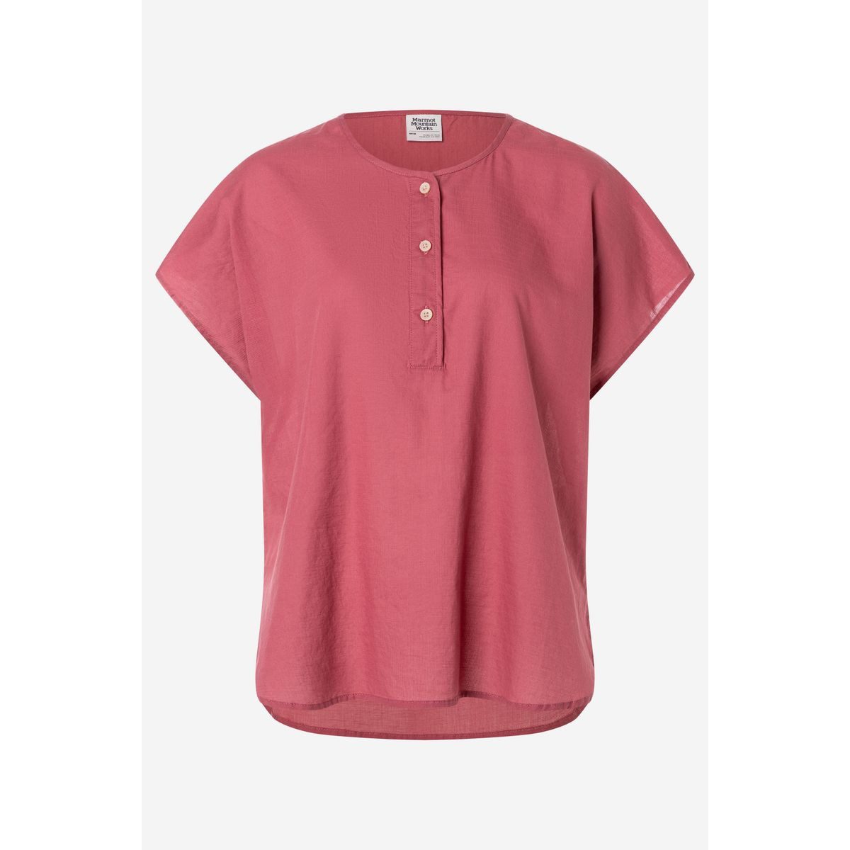 Marmot Outdoorbluse Wm's Rhea Henley Short Sleeve Vielseitiges und atmungsaktives Kurzarmshirt aus Baumwolle und Hanf