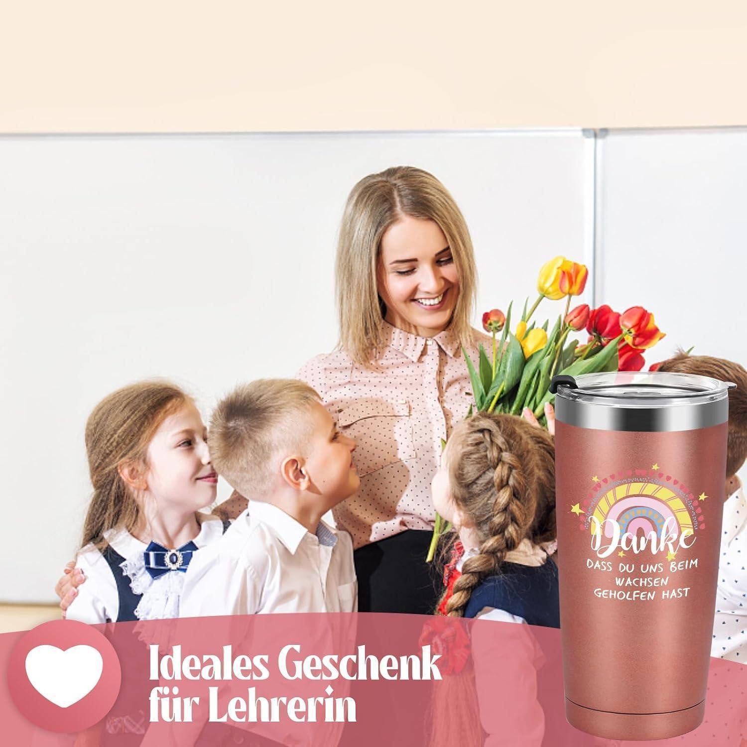 LuxusKollektion Coffee-to-go-Becher Becher to go 600ml Roségold
