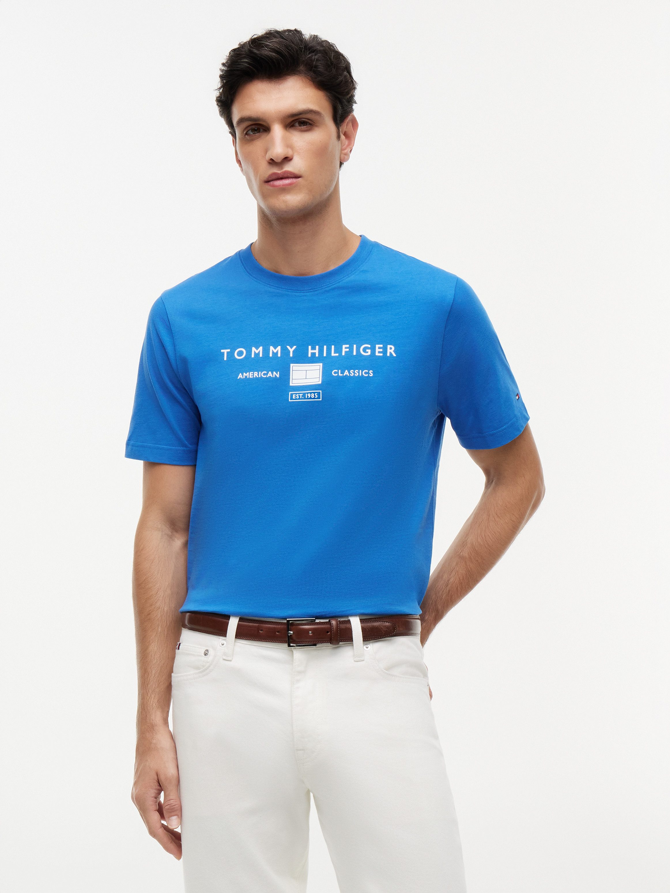 Tommy Hilfiger T-Shirt BRAND LOVE MONO STACK aus Jersey mit Logo