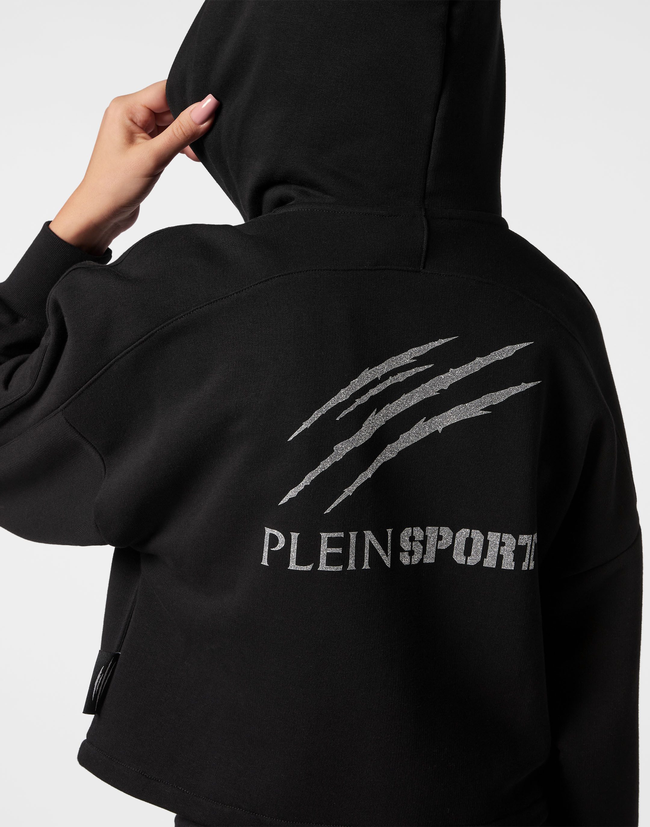 PLEIN SPORT Kapuzensweatjacke Scratch