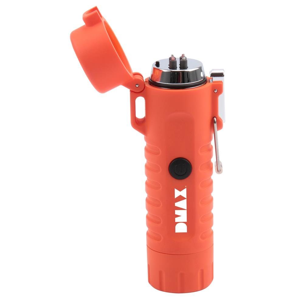 DMAX LED Taschenlampe ELG 102, Sturmfeuerzeug mit Lichtbogen, LED-Modul mit 100 lm, wasserdicht