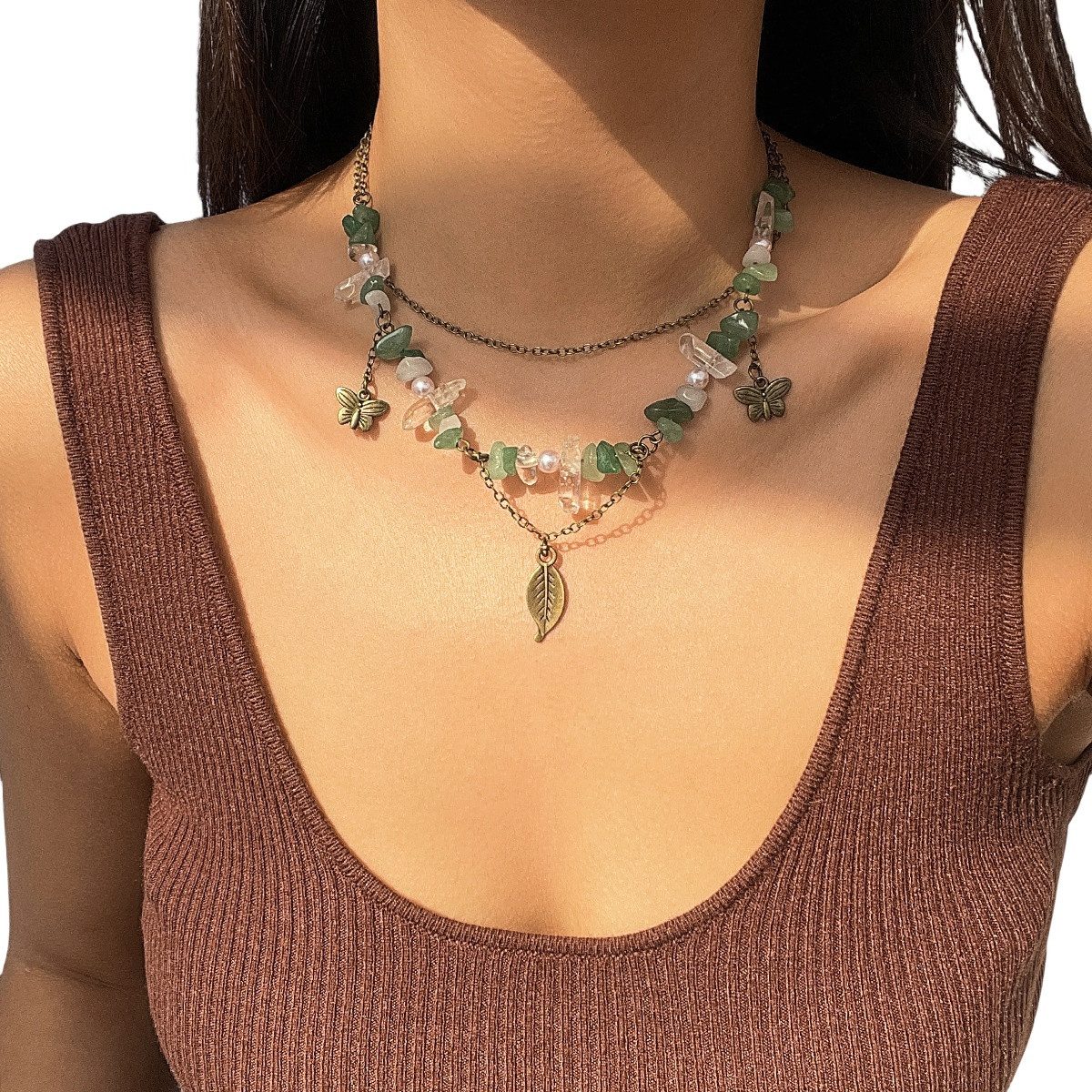 Coonoor Perlenkette Mehrreihige Halsketten für Damen,Boho günstig online kaufen