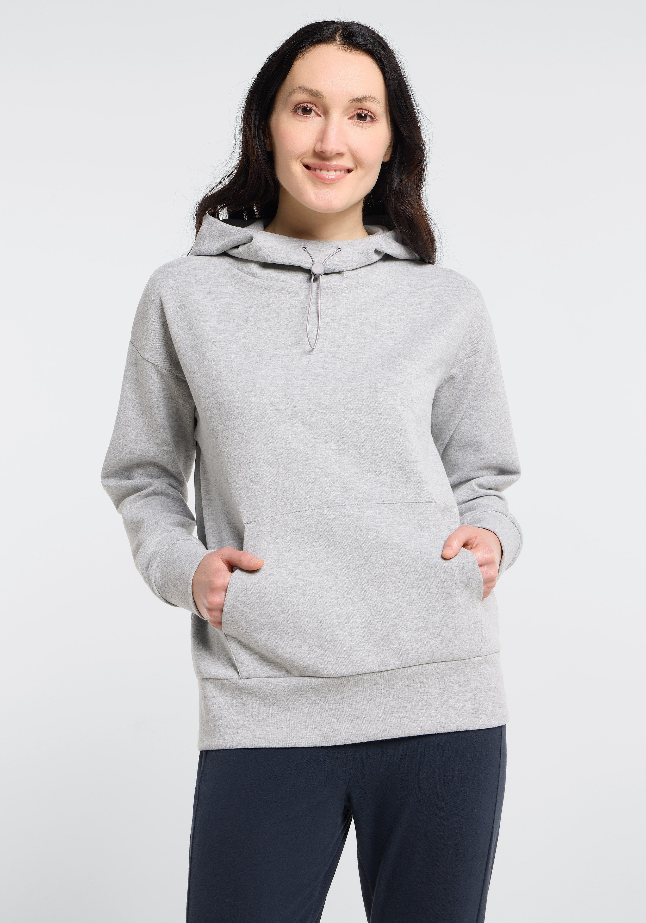 Elbsand Hoodie Niva Kapuze, Kängurutasche, locker geschnitten