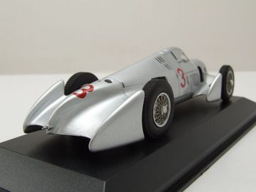 Minichamps Modellauto Auto Union Typ B #3 Avus Rennen 1935 silber Hermann zu Leiningen Model, Maßstab 1:43