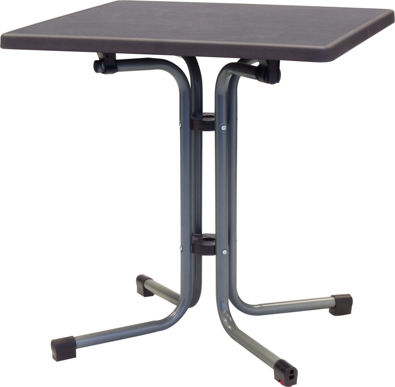 MFG Freizeitmöbel Gartentisch MFG Gartentisch wetterfest Stahl Boulevard 70 x 70, Klappbar witterungsbeständig