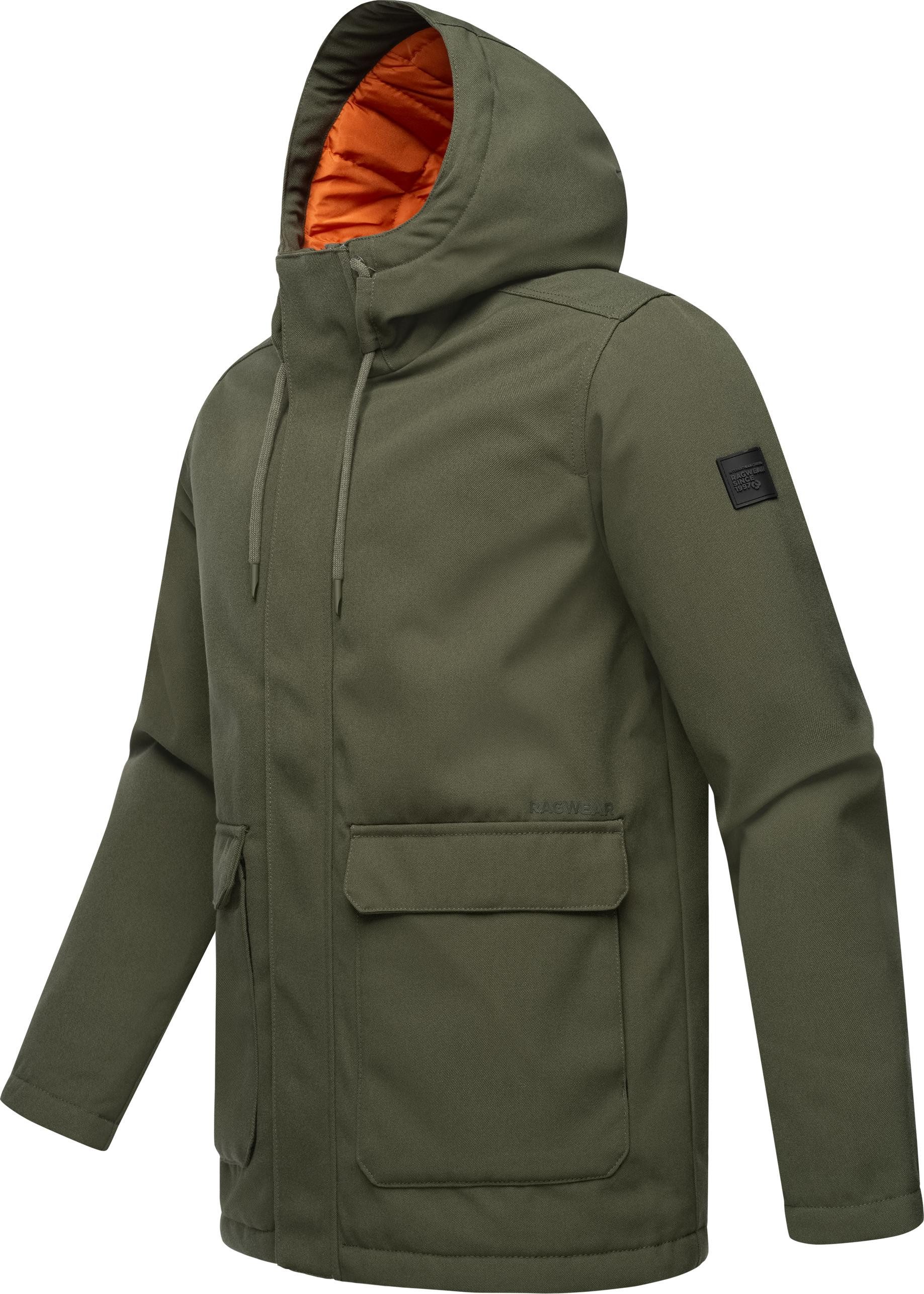 Ragwear Winterjacke Mr Them stylische Herren Outdoorjacke mit großer Kapuze