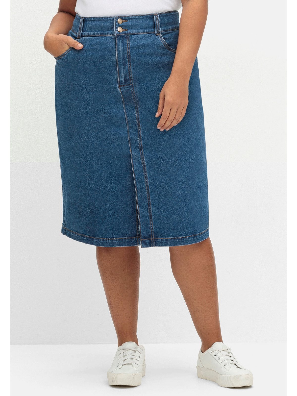 Sheego Jeansrock Große Größen im Curvy-Schnitt MANUELA