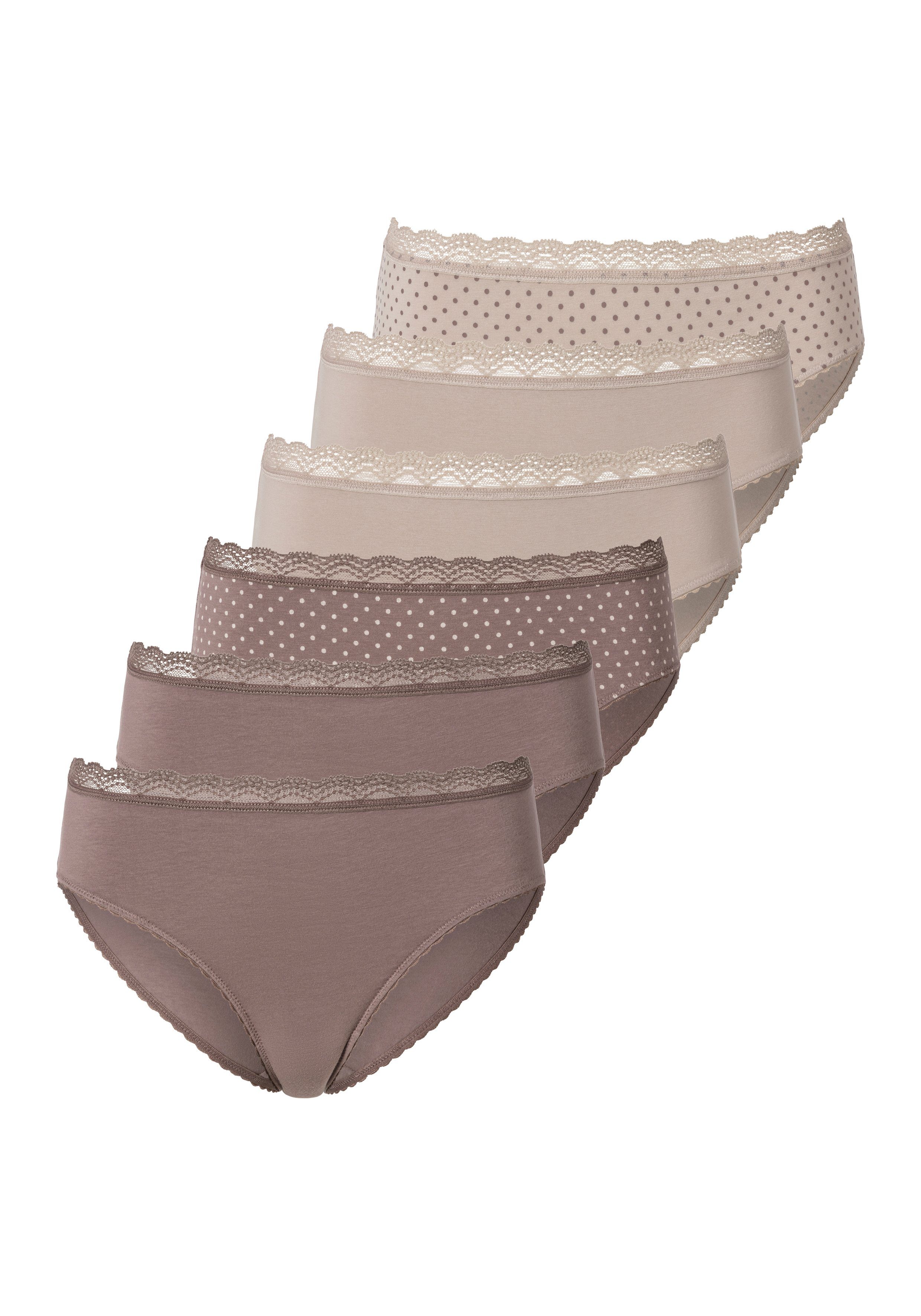Vivance by Lascana Jazz-Pants Slips (Packung, 6-St) angenehm elastische Qualität