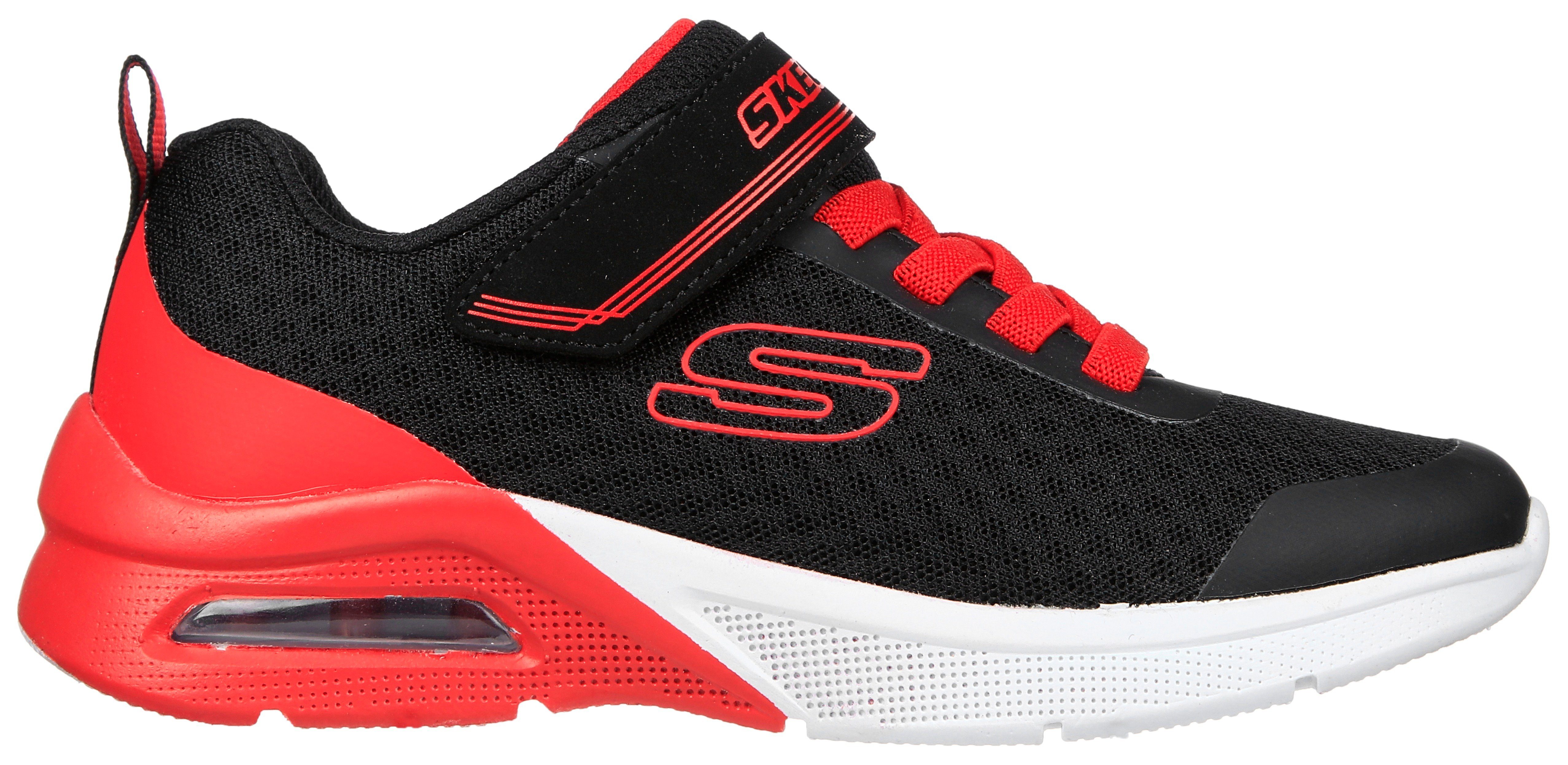 Farbkombination in MAX, schwarz-rot modischer MICROSPEC Skechers Kids Sneaker