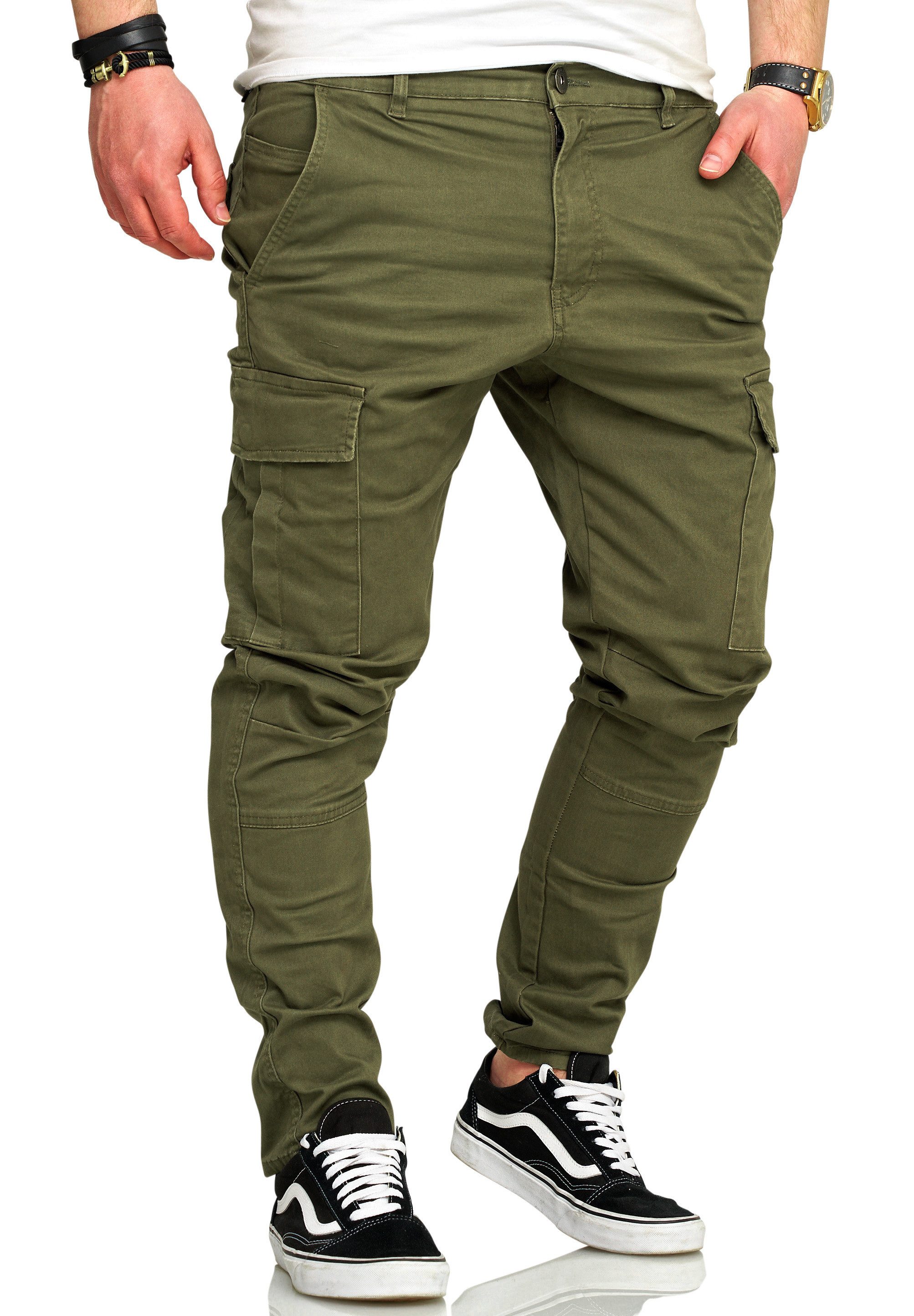 behype Cargohose BHTROJAN Herren Chino Jeans Hose Cargojeans Stoffhose Freizeithose