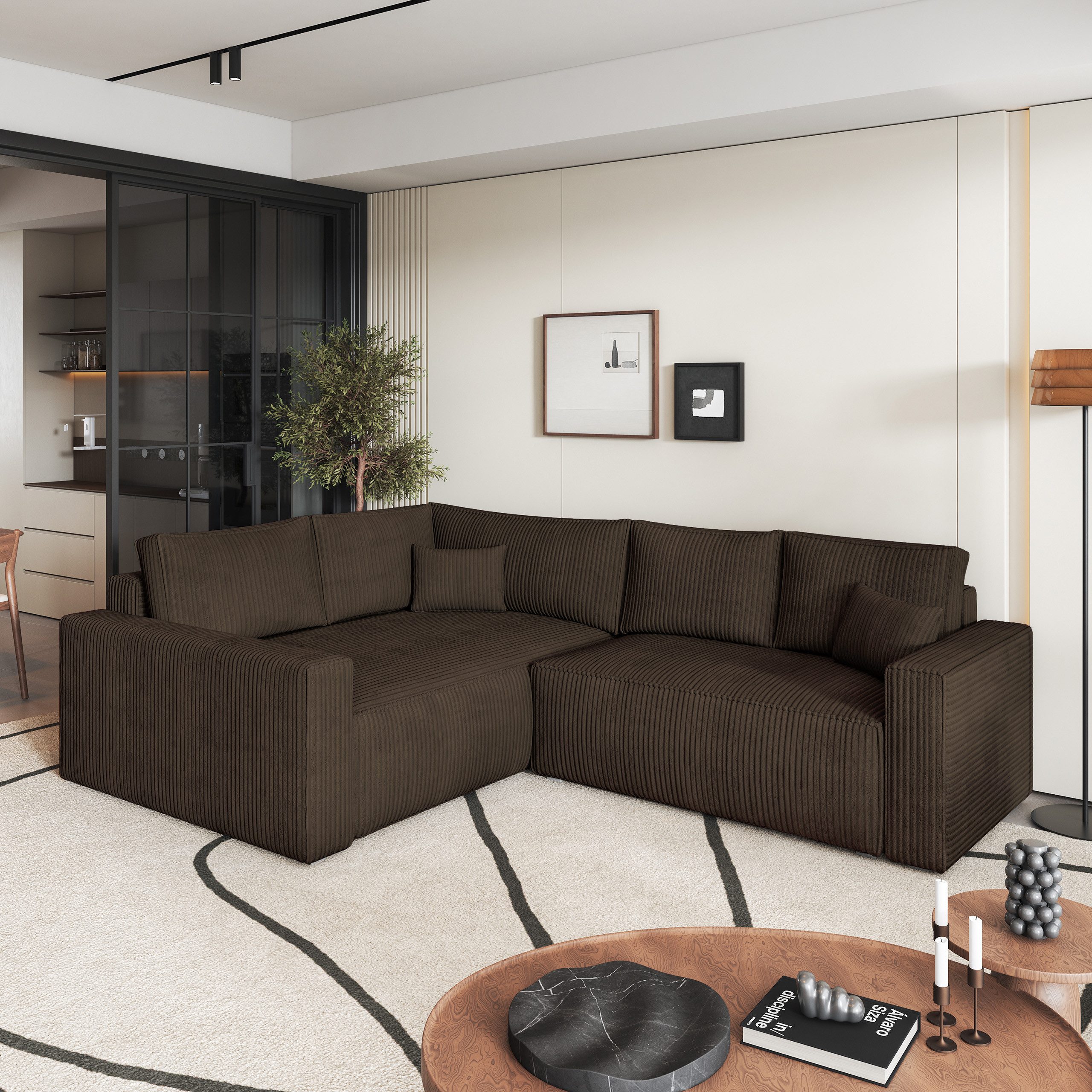 Masseno Ecksofa ERONIS mit Schlaffunktion L-Form, günstig online kaufen