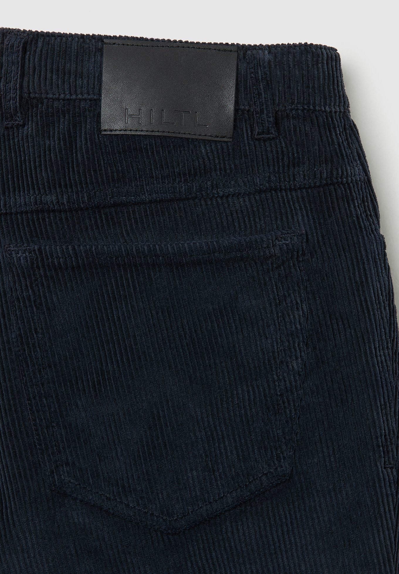 Hiltl Cordhose Dean 5 Pocket Cordhose Herren Regular Fit Baumwoll-Cord, dunkelblau, 4 elastische Baumwoll Cordhose, Casual Hose Herren für Freizeit und Büro