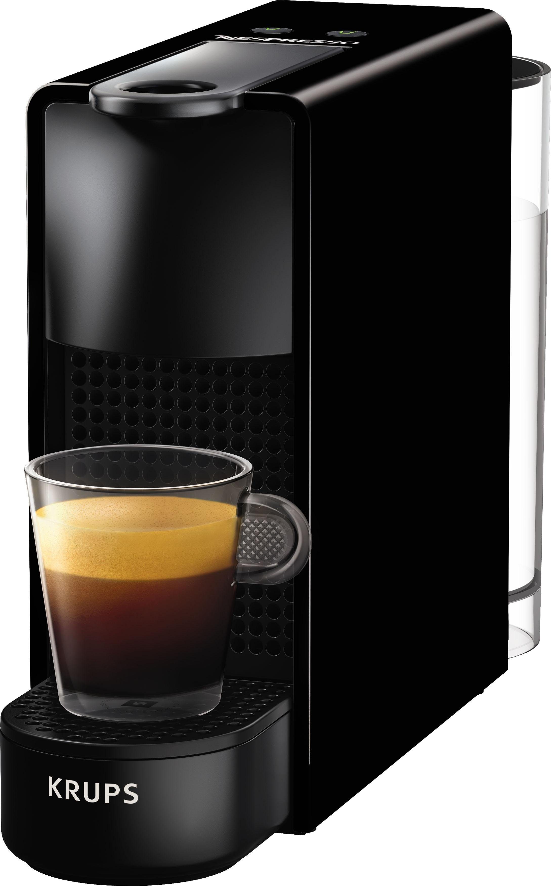 14 Nespresso Kapseln Essenza XN1108 Krups, 19 inkl. Mini mit von Kapselmaschine Willkommenspaket Bar, Pumpendruck: