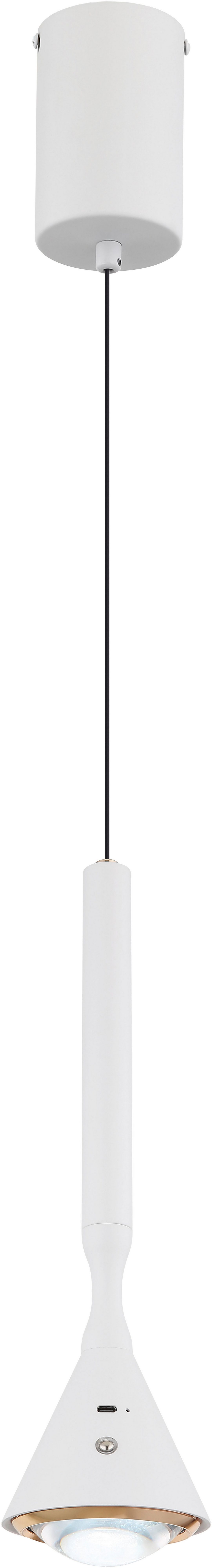 GLOBO LIGHTING Hängeleuchte LUCINDA, LED fest integriert, Akku Hängeleuchte für Wohn- & Esszimmer