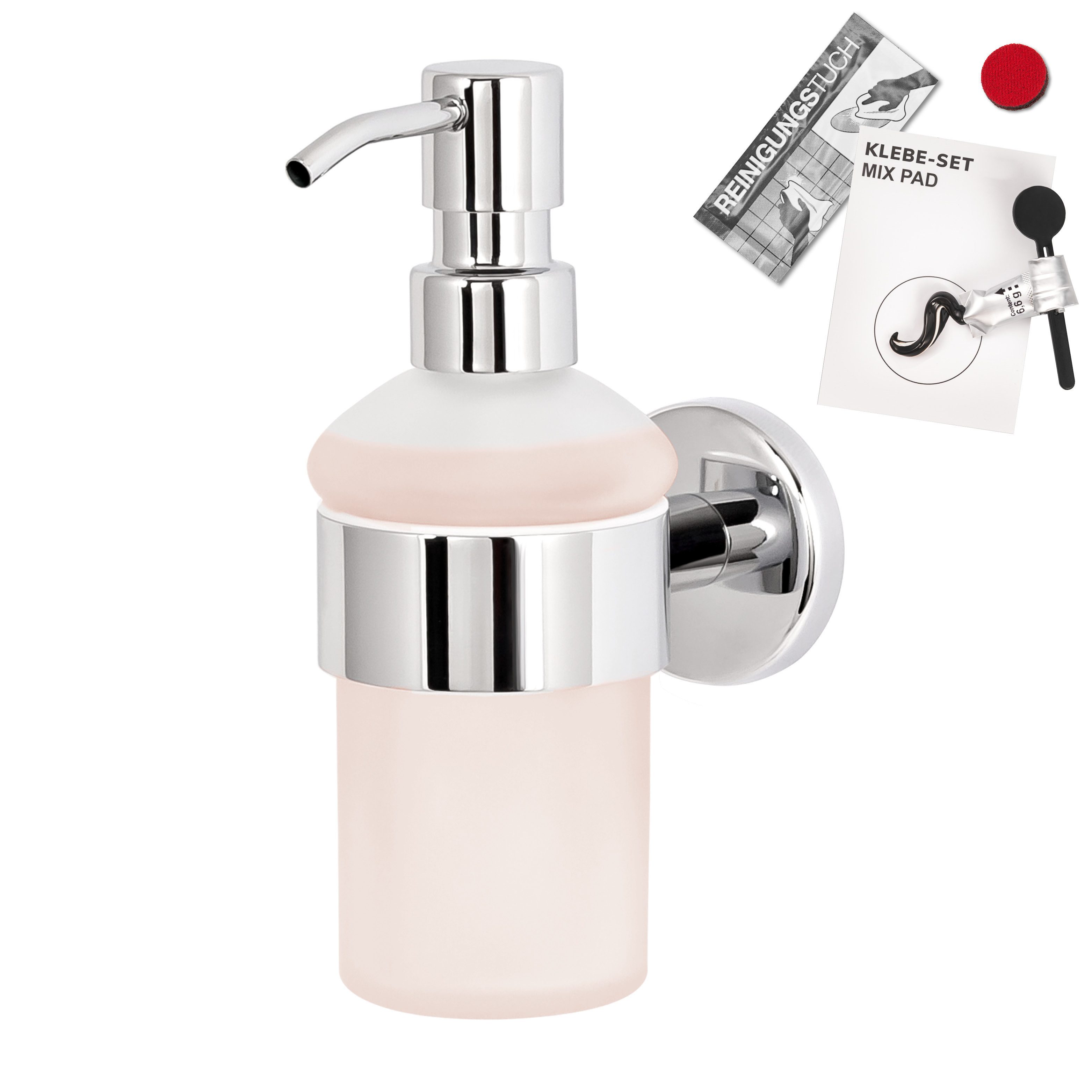 bremermann Seifenspender Bad-Serie LUCENTE - Edelstahl hochglänzend inkl. K günstig online kaufen